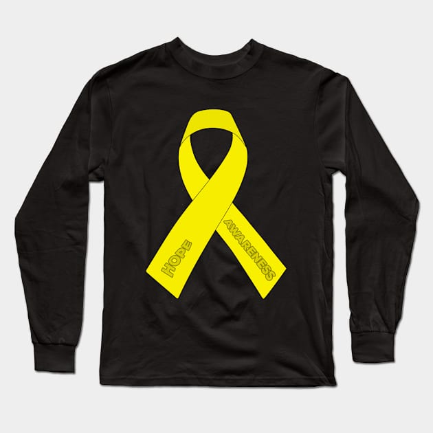 Hope Awareness Long Sleeve T-Shirt by DiegoCarvalho